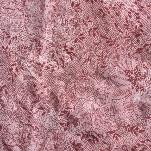 VTG Victoria's Secret Gold Label Satin Floral Button-Down Pajama Sleep Shirt M/L - Picture 4 of 7